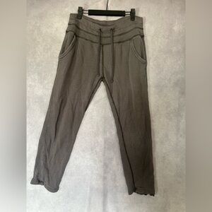 James Perse Gray Cotton Jogger Lounge Pants Size 0 XS